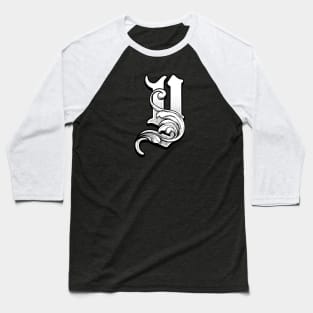 illustration of Y font vintage style hand drawing design Baseball T-Shirt